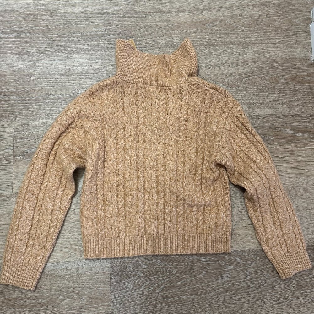 Cable Knit Zip Neck Sweater - Picture 3 of 6